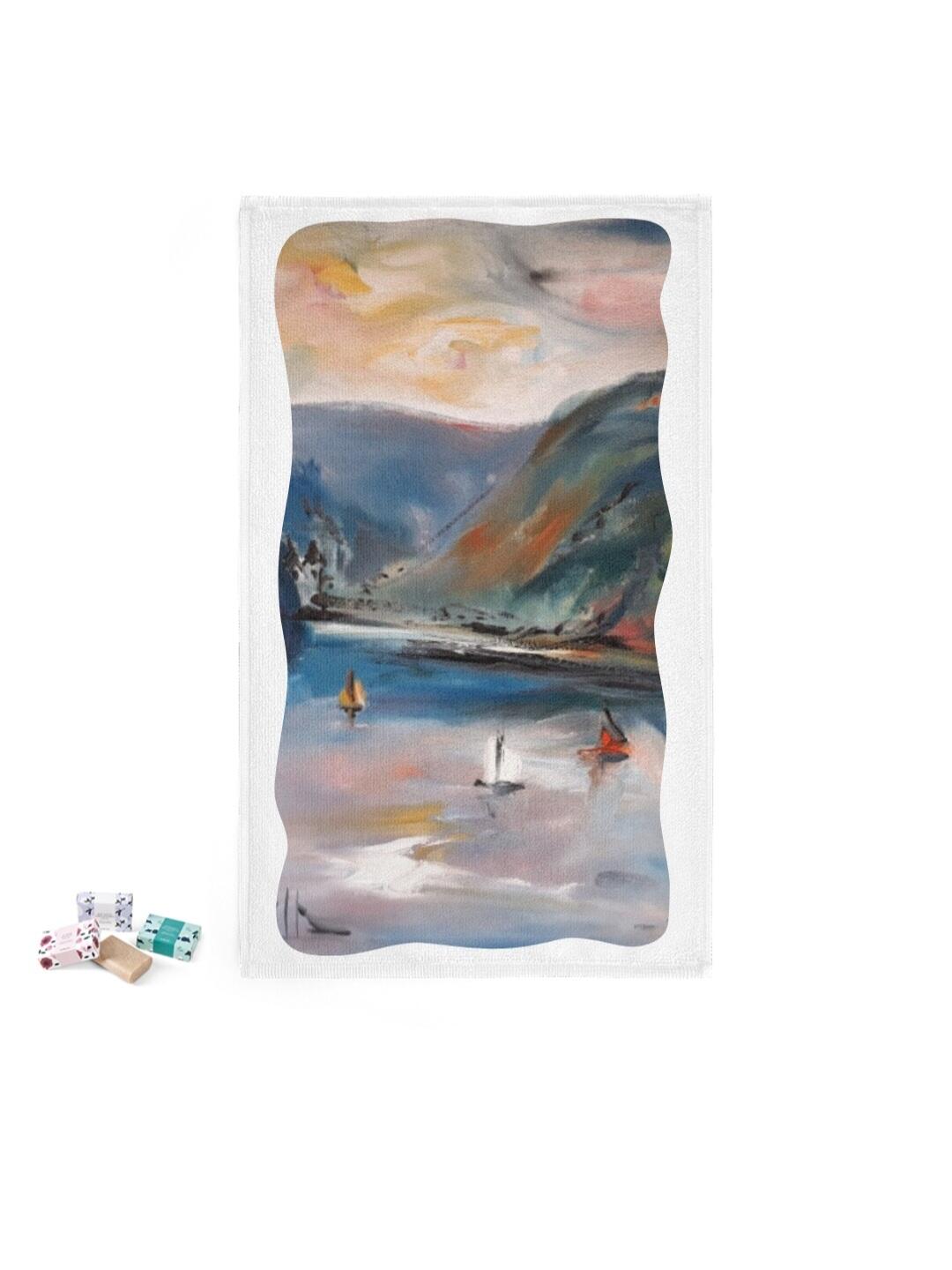 Coffret cadeau Luxembourg Art Edition avec savons et serviette : Stausee