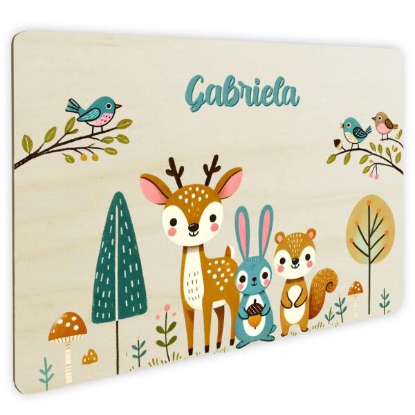 Personalisiertes Türschild: Zauberwald