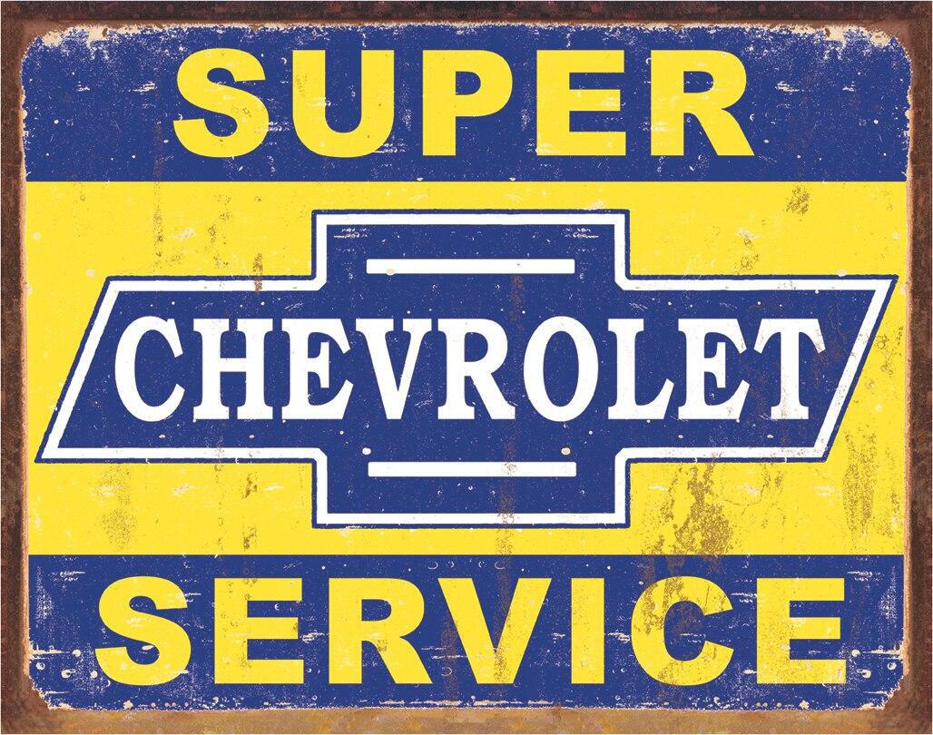 Desperate - Blechschild - 30 x 40cm - Super Chevrolet Service - #1355