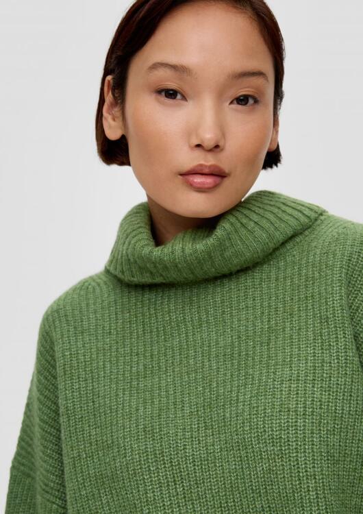 knitted sweater Red Letzshop Oversized s.Oliver green | Label -