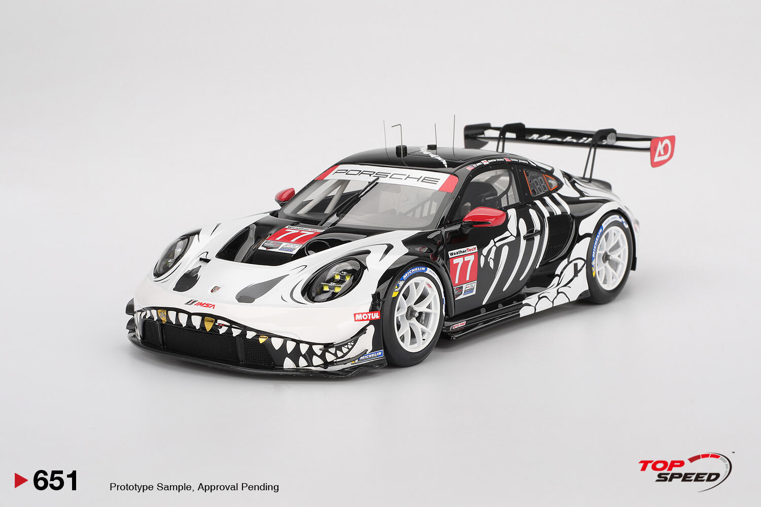 Top Speed - #TS0651 - Porsche 911 GT3 R #77 - AO Racing - 2025 IMSA Petit Le Mans - 1/18