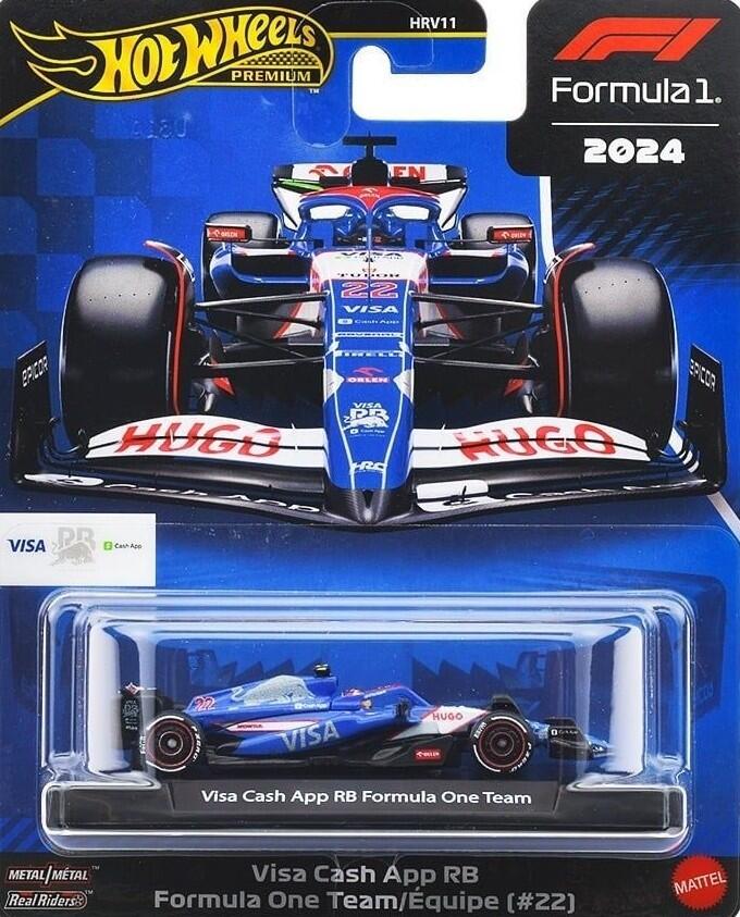 Hot Wheels Premium - #HRV11 JBM14 - Visa Cash App RB Formula One Team # 22 - 1/64