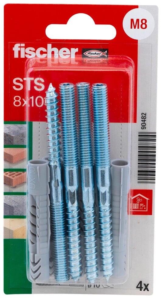 Fischer Stockschrauben mit Dübel STS Ø 8 x 100 mm - 8 Stk.