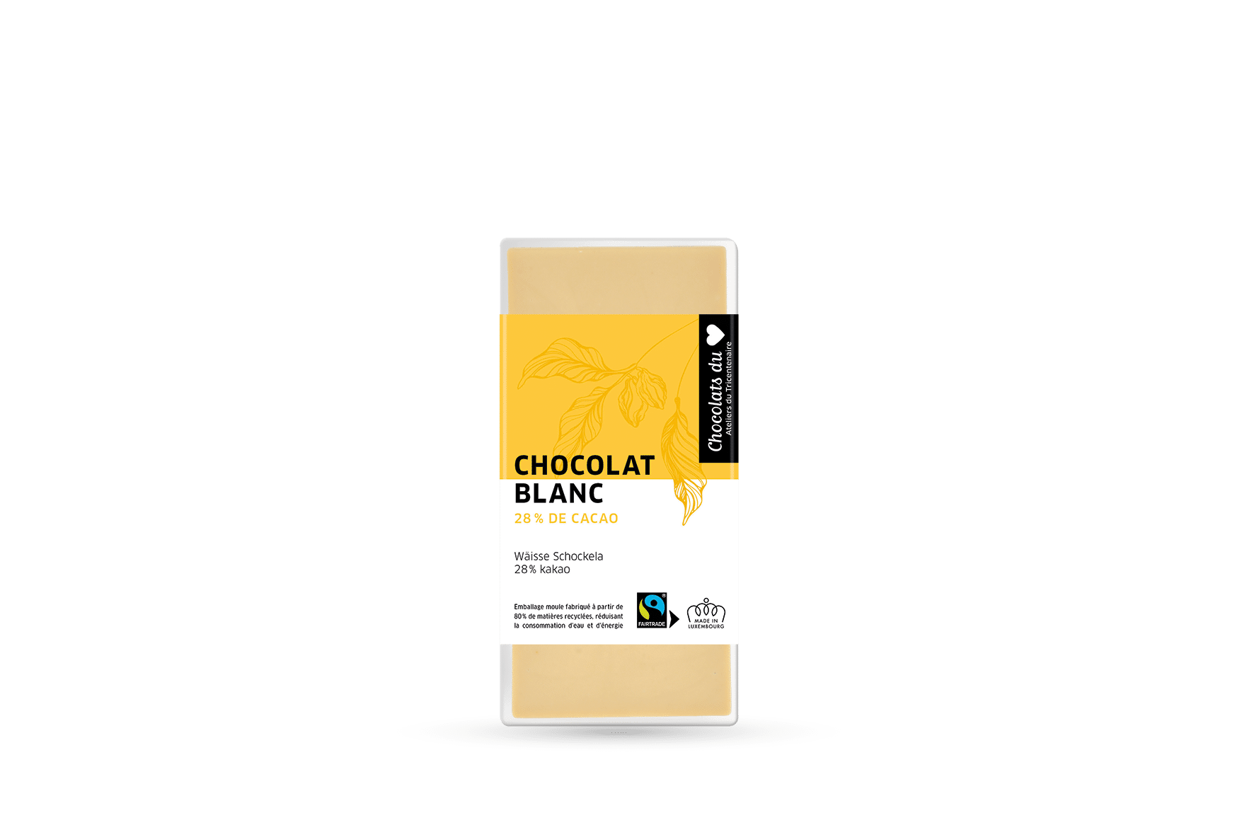 Chocolat blanc Fairtrade 100g