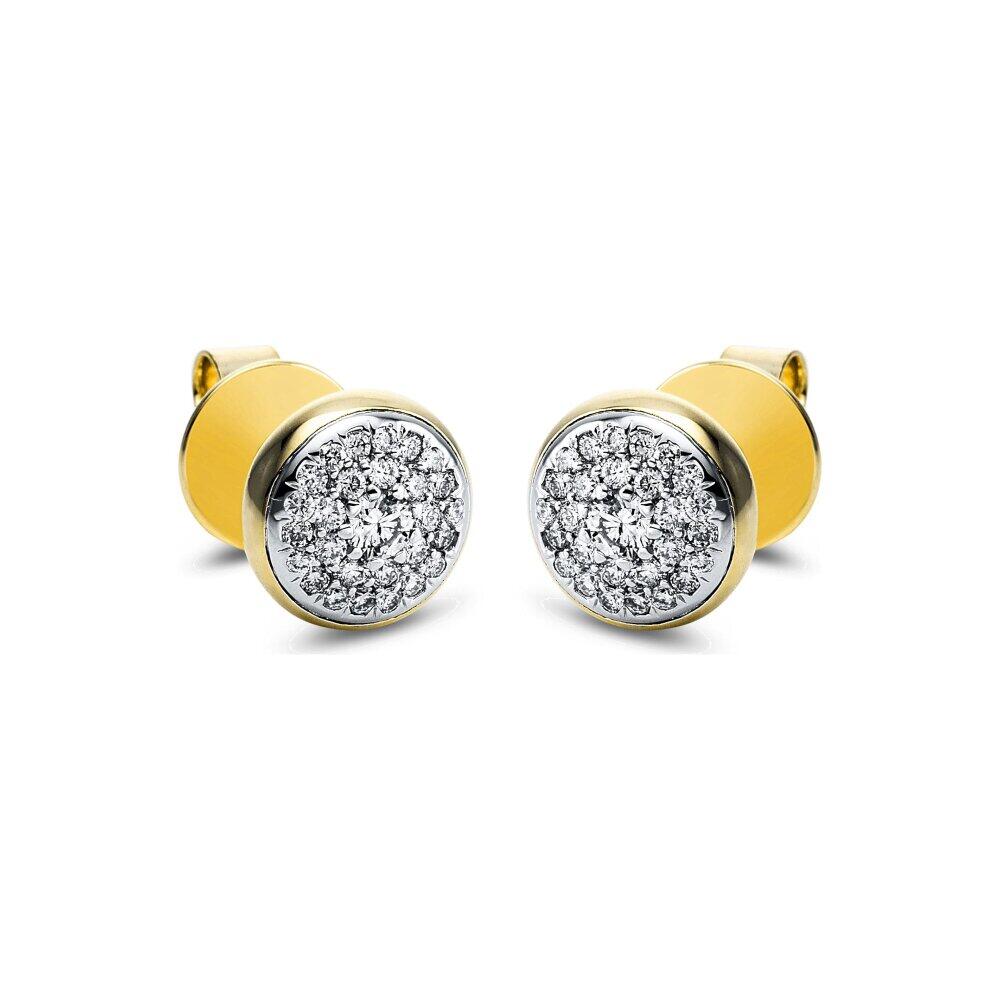 Luna Creation - Ohrringe - Damen - Gelbgold 14K - Diamant - 0.38 ct - 2J461GW4-1