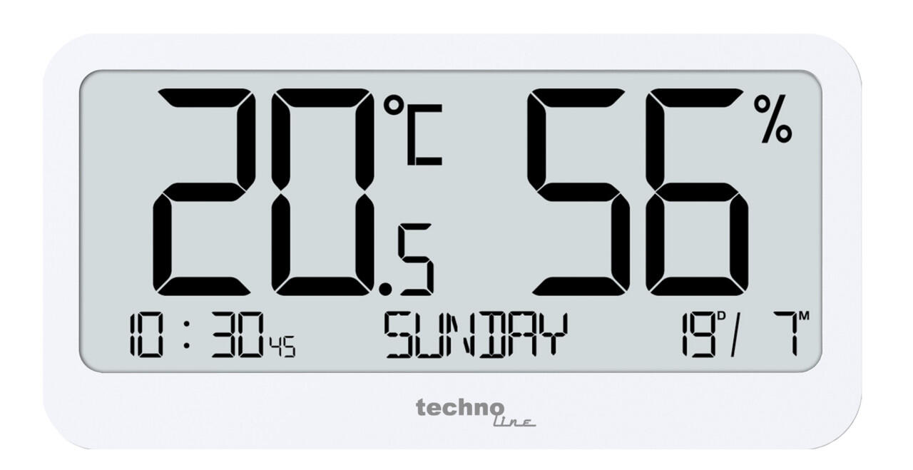 Technoline Thermo-Hygrometer WS9455 weiß