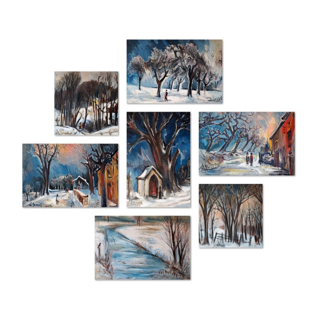 Luxembourg Winter Dreams - Limited Edition Art Prints - Jean-Pierre Calteux (1911-1983)