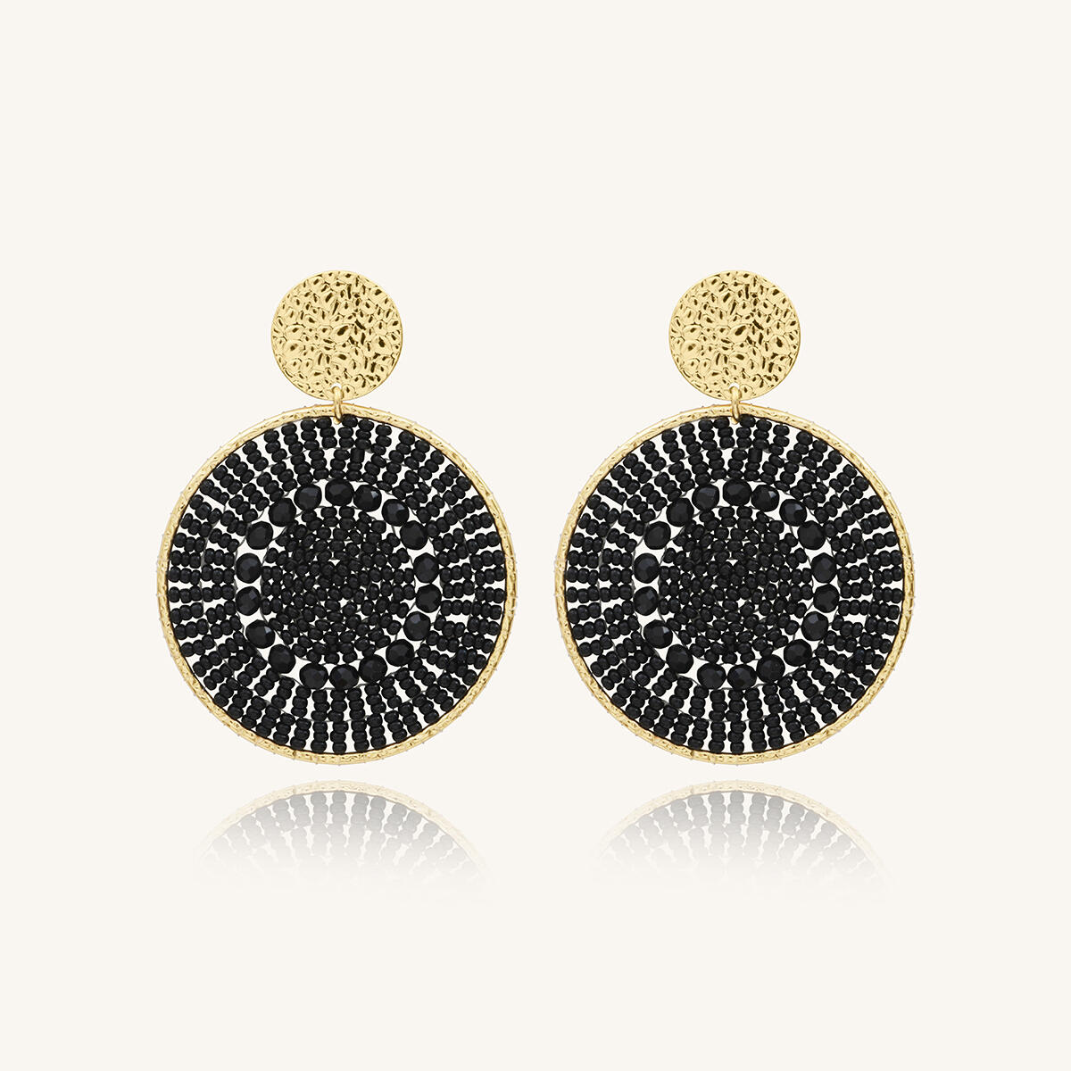 Mistral noir Boucles d'oreilles