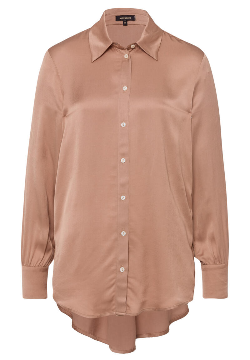 Blouse longue en satin