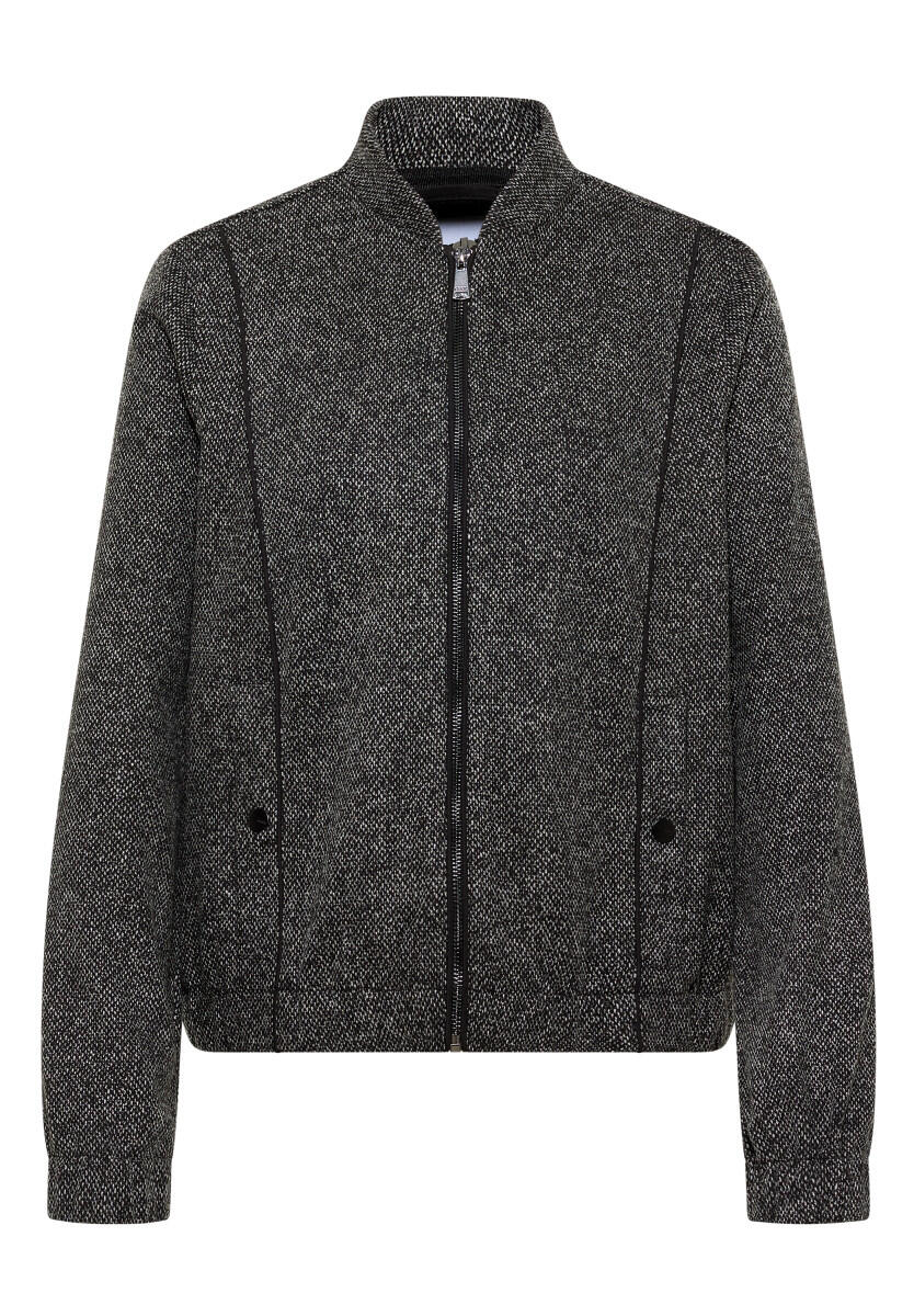 Bomber jacket with an elasticated hem.