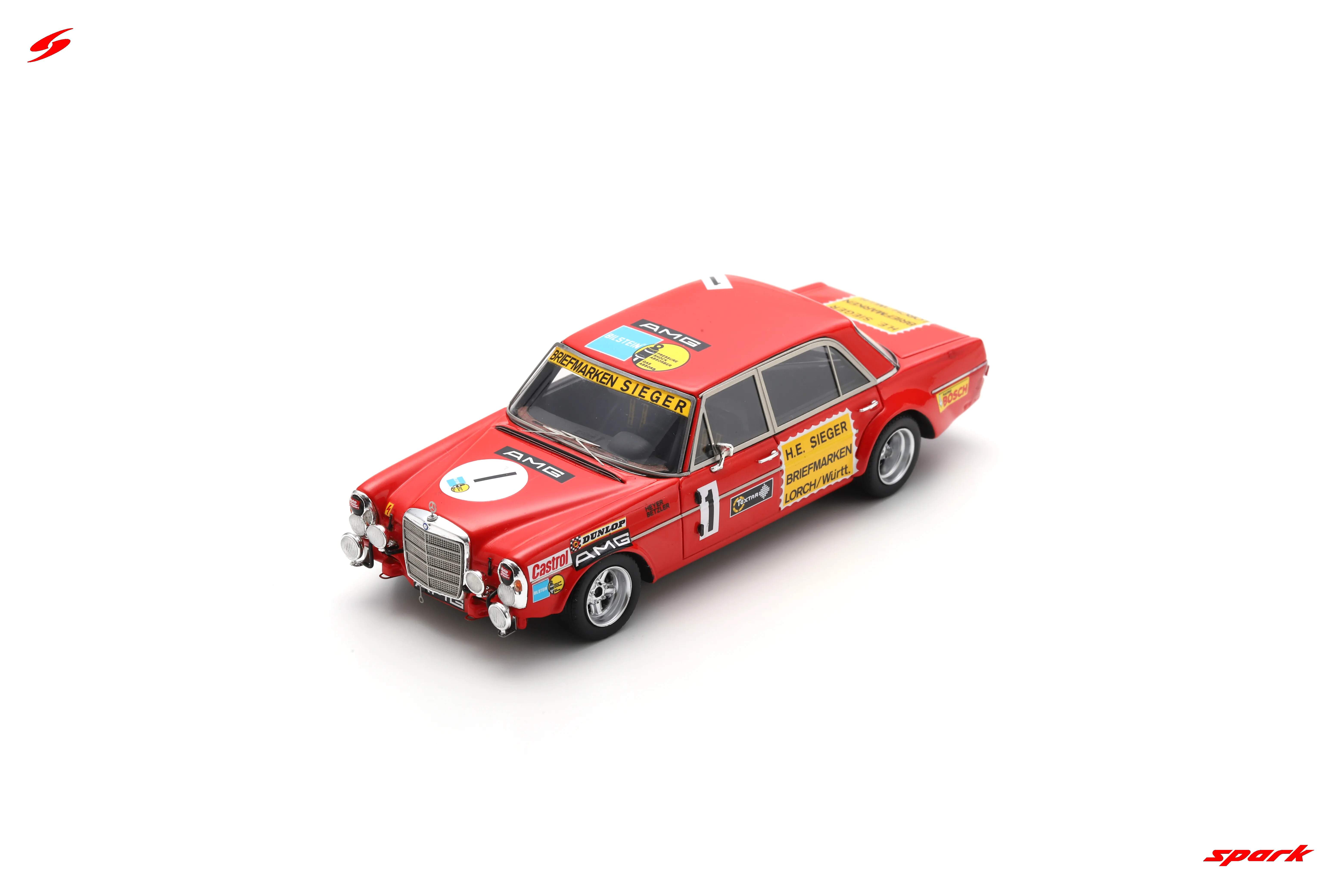 Voiture Miniature Schuco 1/87 Mercedes-Benz 300 SEL 6.8 AMG #35 Spa 1971 - Neuf