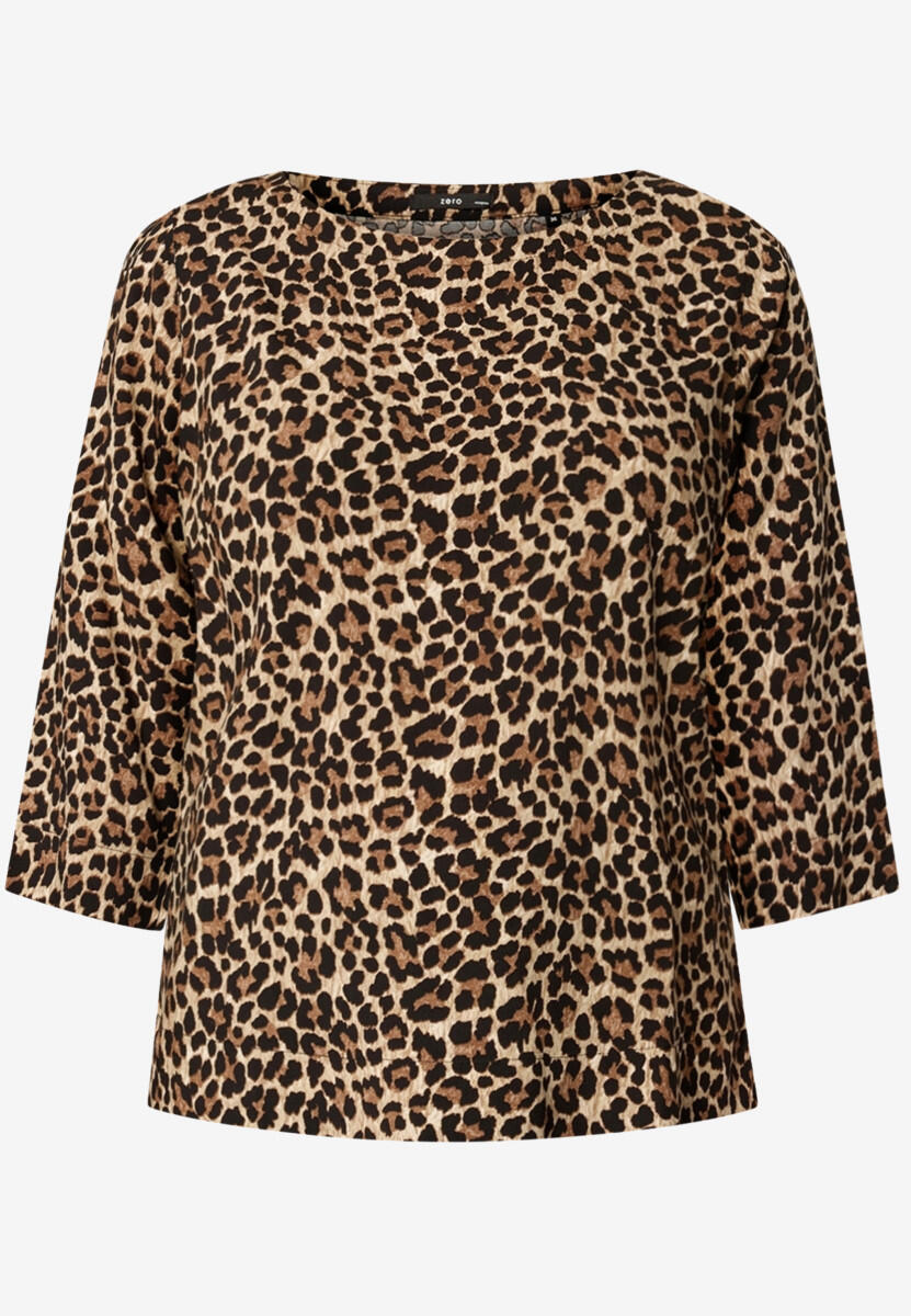 Leobluse with a round neckline