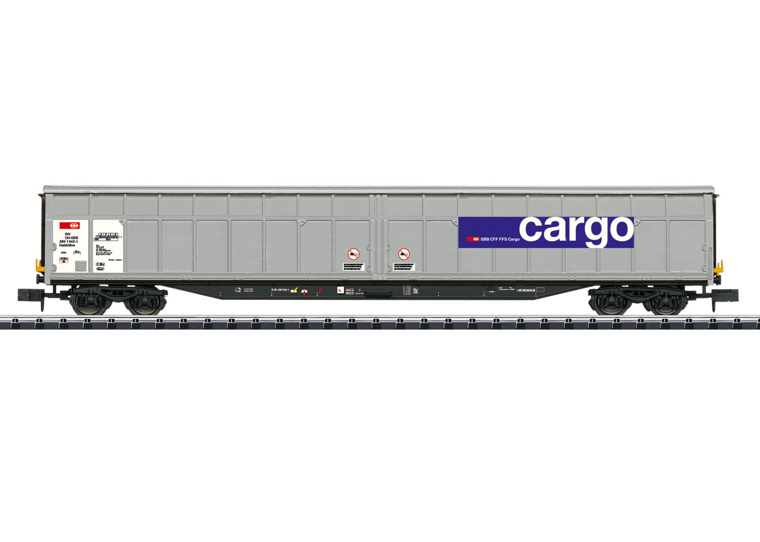Wagon Porte-conteneur HOYER Trix Minitrix échelle N – Occasion