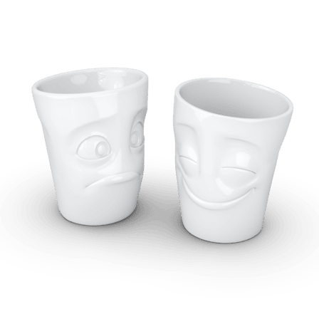 Fiftyeigth Set de gobelets « Joyeux et perplexe » 