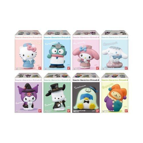 BANDAI - Chewing gum with a Sanrio Frends 4 figurine - 2.3g - 8 random designs - Made in Japan