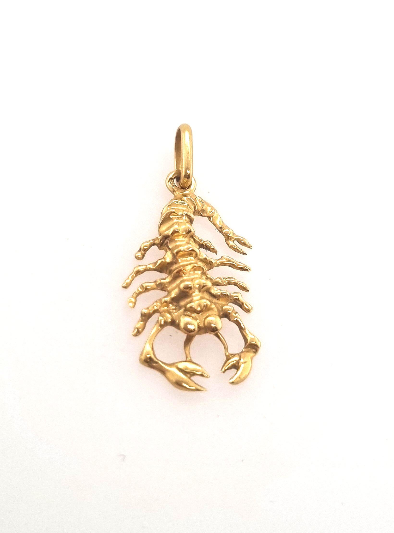 Anhänger 2.5X1.5cm Skorpion 18K Gelbgold (letztes Modell)