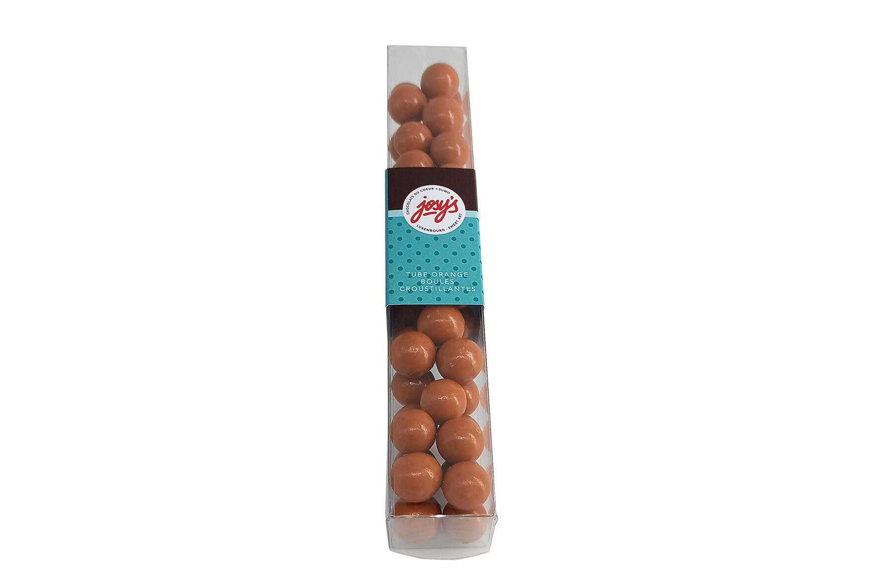 TUBE ORANGE BOULES CROUSTILLANTES, Fairtrade 95gr.