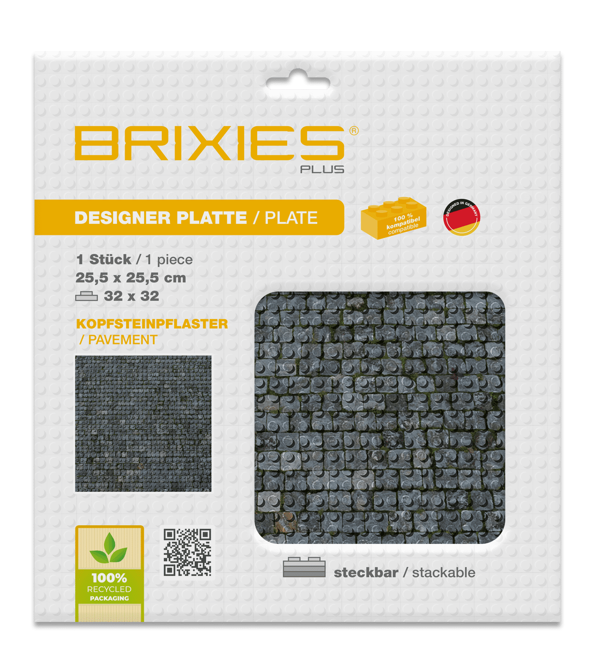 BRIXIES Base plate 32 x 32 moon Letzshop - Main Image