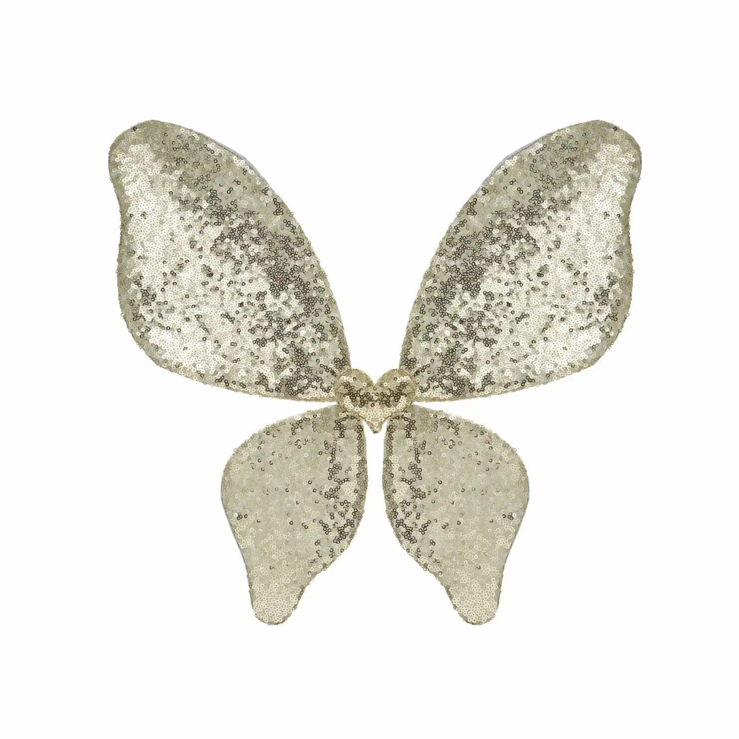 Déguisement Sparkle - ailes à paillettes dorées