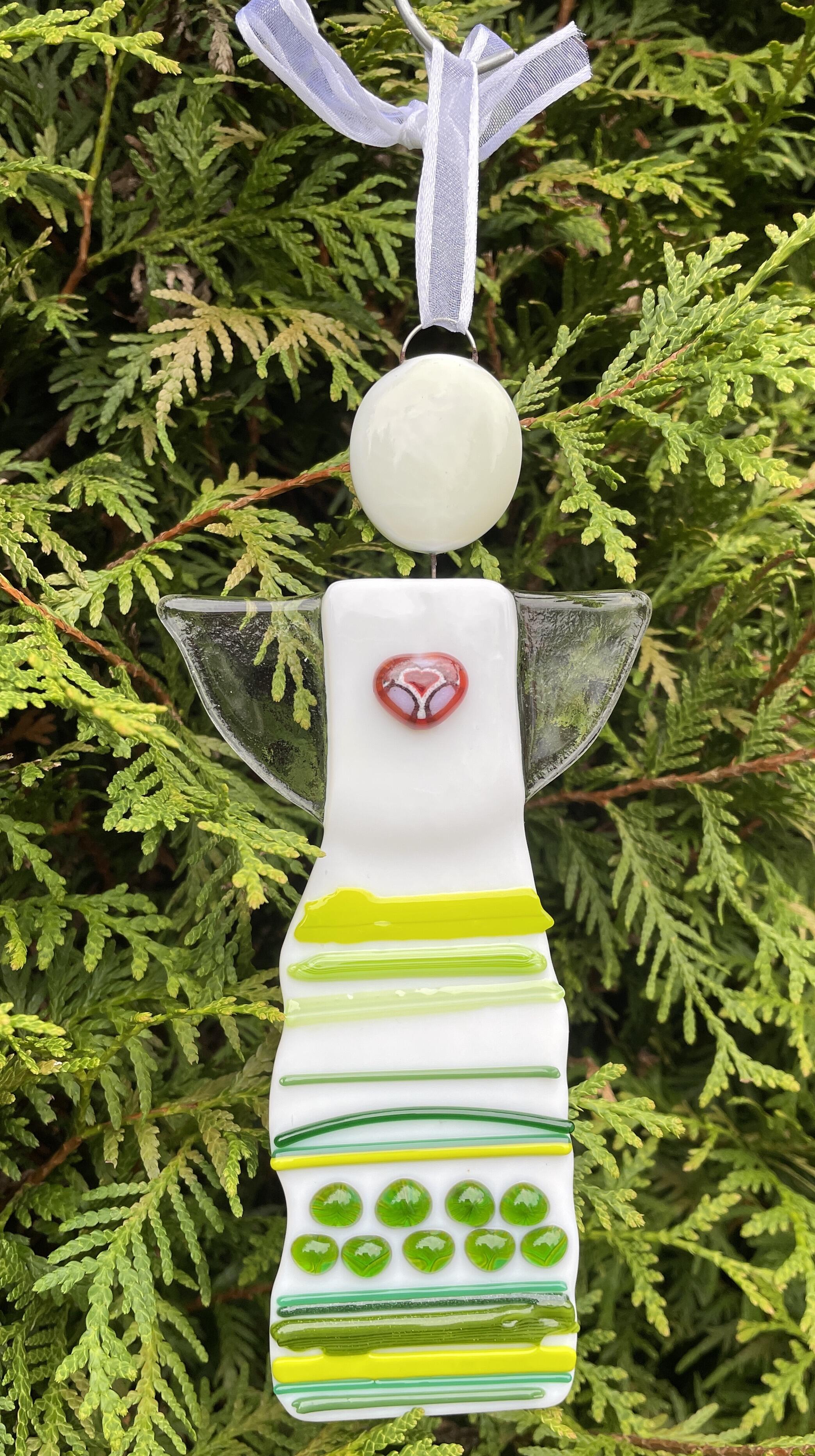 Engel, handmade glass with fused Millefiori - Design 14, one-of-a-kind