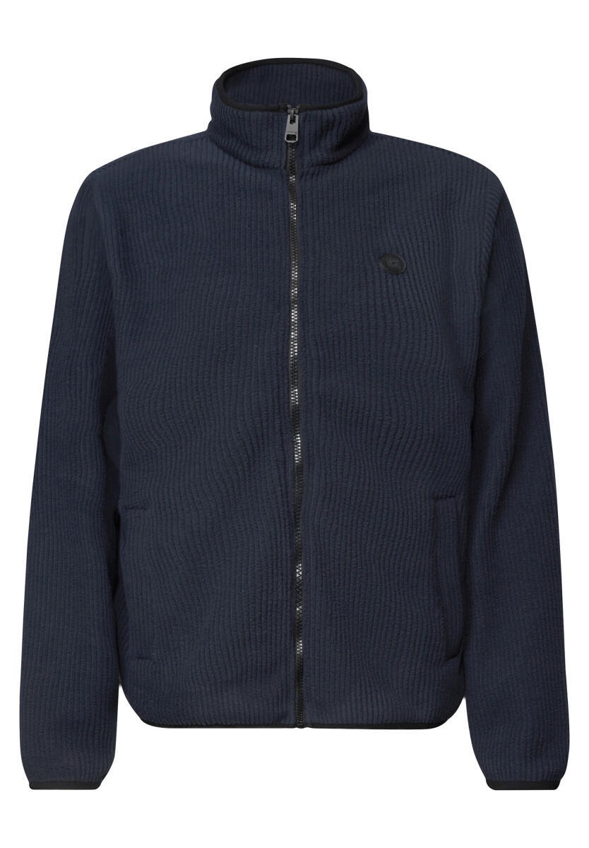 Corduroy-look fleece jacket