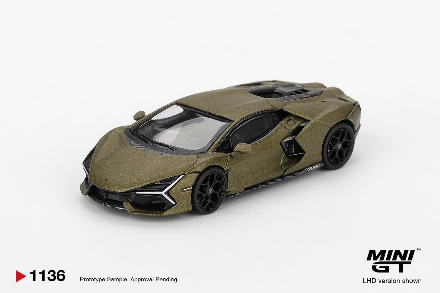 Mini GT - #MGT01136-L - Lamborghini Revuelto - Green Gea Matte - 1/64