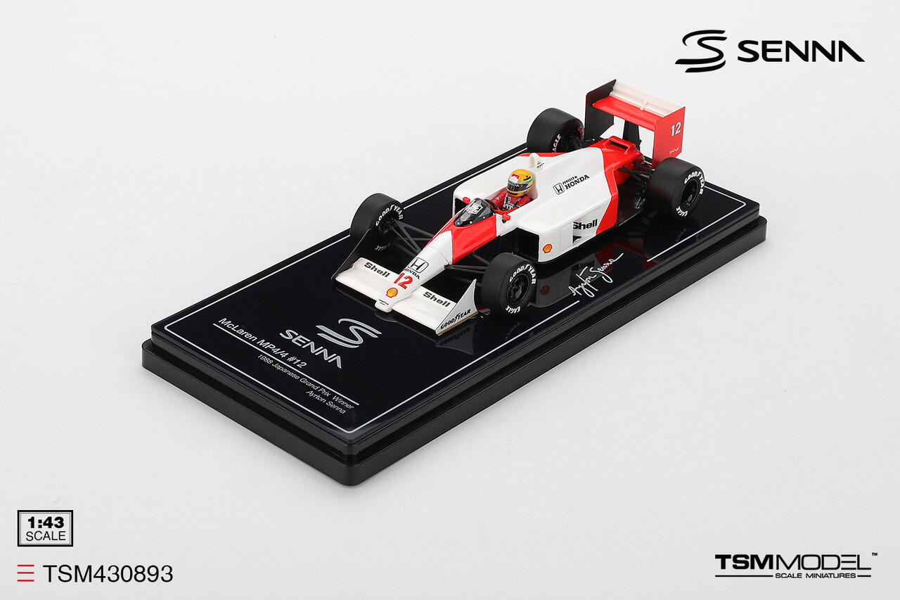 [Available for pre-order] TSM Model - #TSM430893 - McLaren MP4/4 #12 Ayrton Senna - 1988 Japanese GP Winner - 1/43