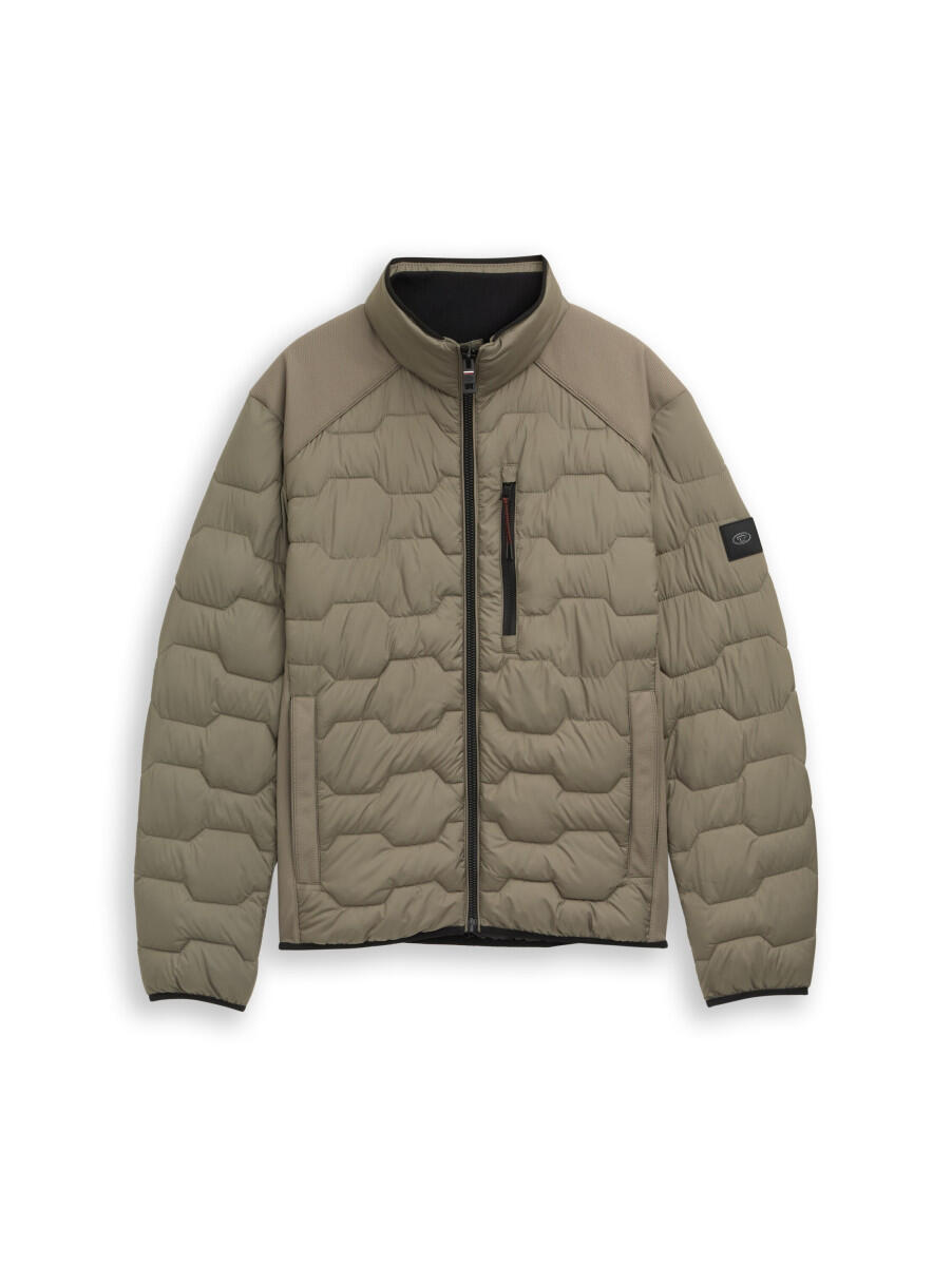 Hybrid Steppjacke mit Stehkragen