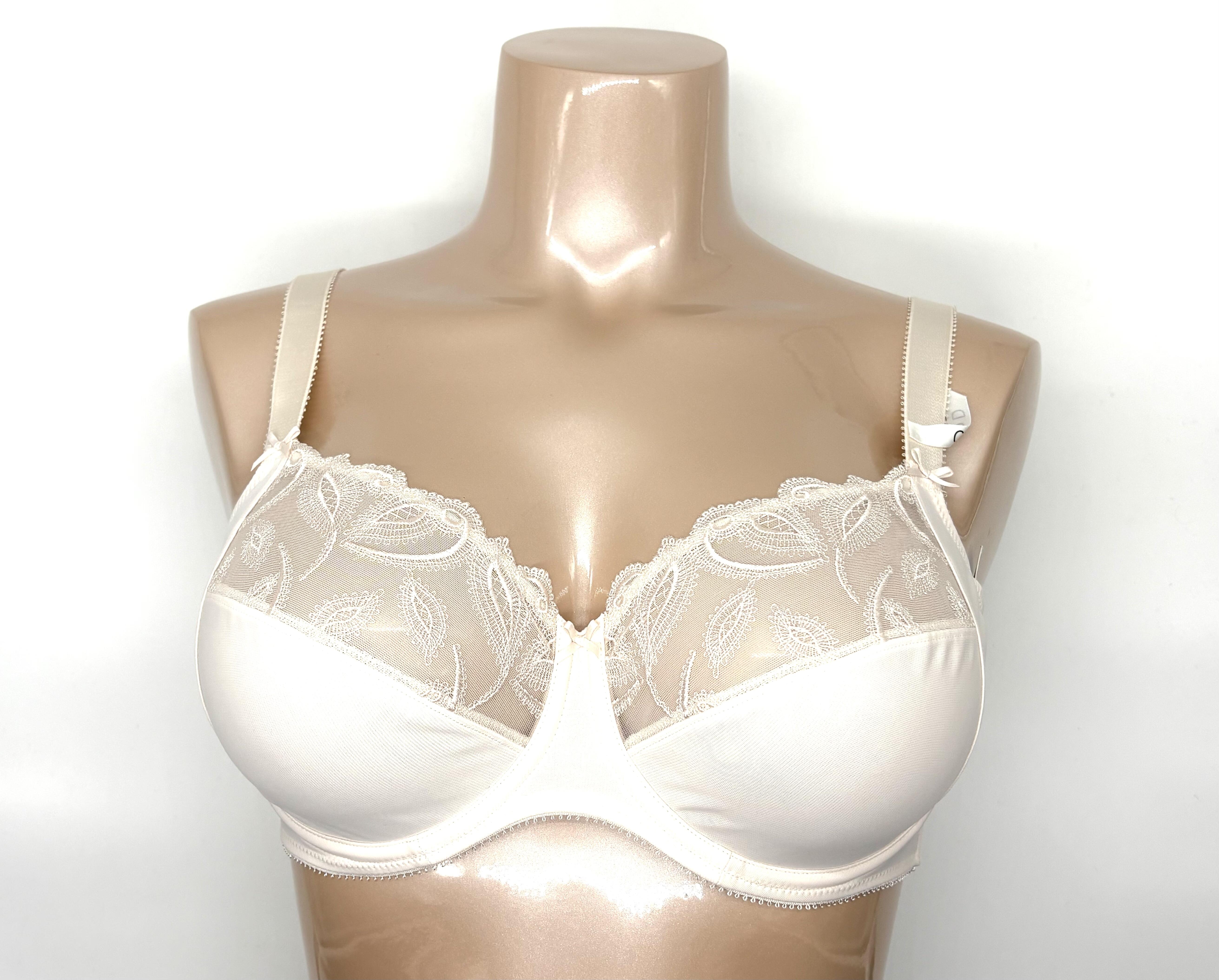 Underwire bra with lace by felina, size 85D