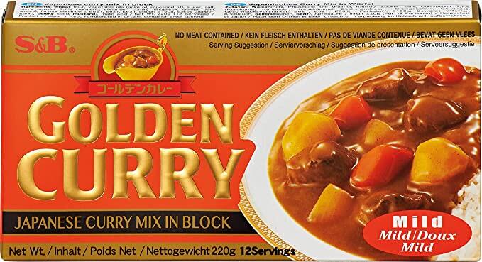 Golden curry S&B doux 92g en poudre – Préparation de curry