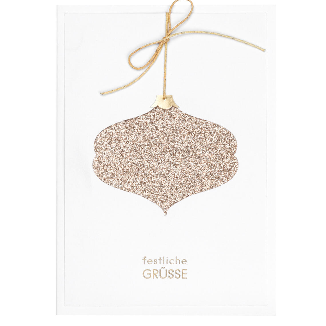 Christmas card with pendant