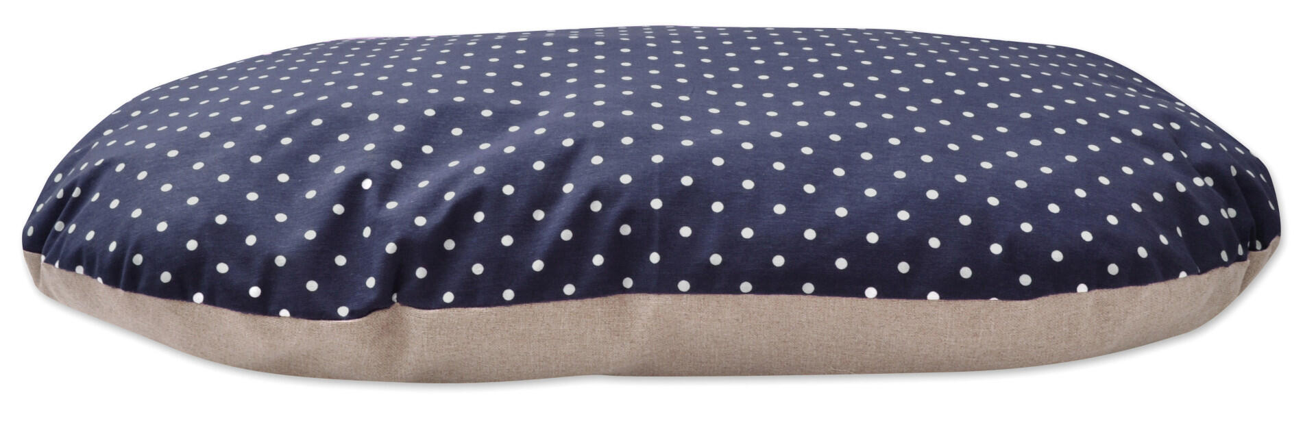 Aumüller coussin pour chien Dots 55 x 40 x 10 cm bleu foncé/beige