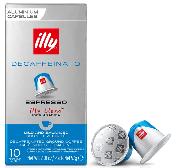 ILLY DECAFFEINATED 10PCS (COMPATIBLE WITH NESPRESSO MACHINES)