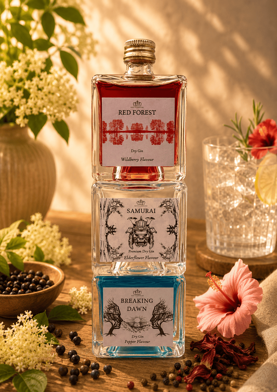 Mini Gin Tower 42% 3x5cl