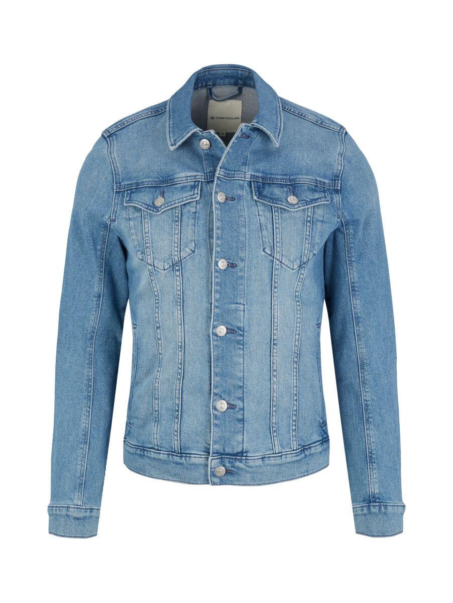 Tom Tailor Jeansjacke mit blau | - Letzshop leichter Waschung