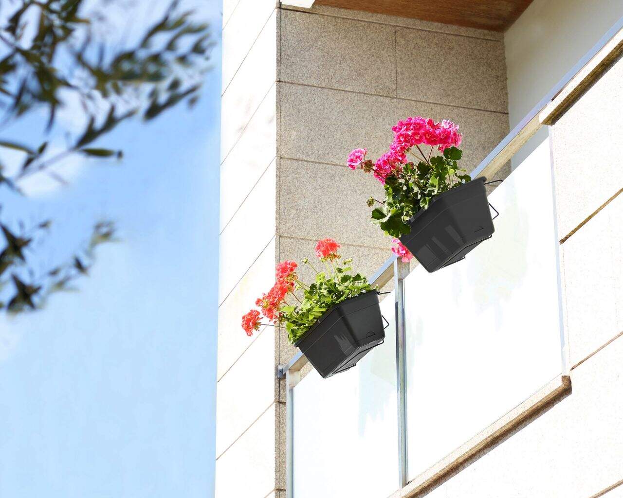 Weitere Blumenkasten Venezia 50 cm, anthrazit | Letzshop
