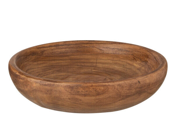 Bol en bois de paulownia foncé, 48 cm, 25746 - brun