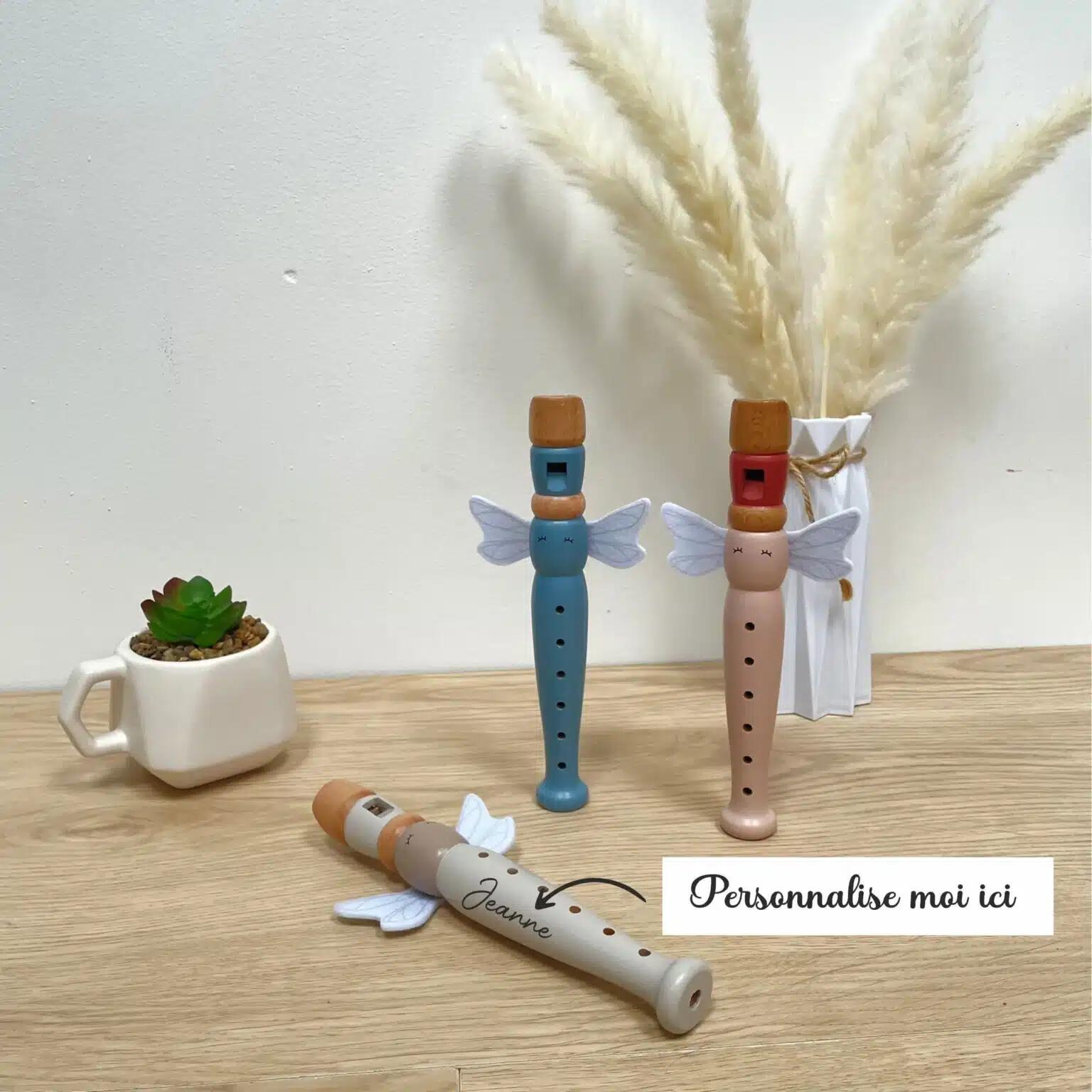Flöte: personalisierte Holzflöte für Kinder