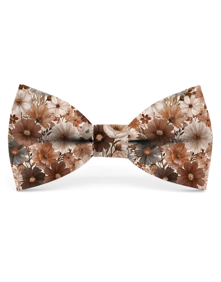 Noeud papillon à motif floral - Mori
