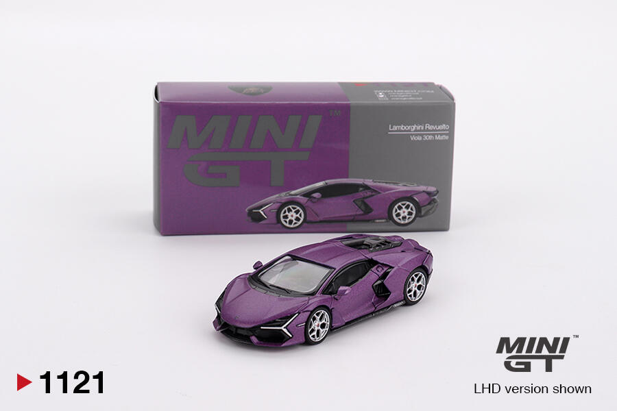Mini GT - #MGT01121-L - Lamborghini Revuelto - Viola 30th Matte - 1/64