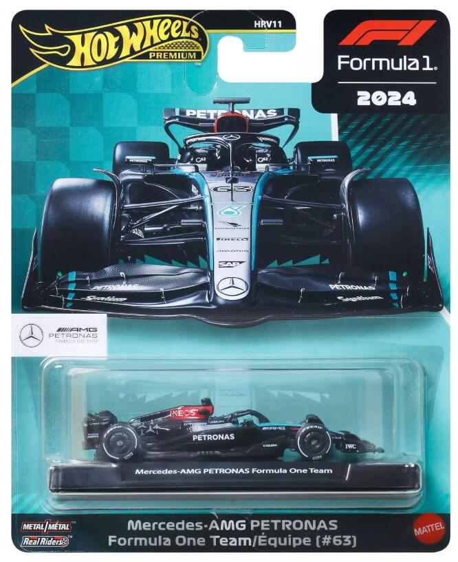 Hot Wheels Premium - #HRV11 JBM18 - Mercedes-AMG Petronas Formula One Team # 63 - échelle 1:64
