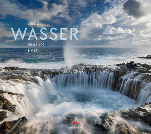 Wasser Kalender 2026 Maße (B/H): 54 x 48 cm, Fotokalender, Dt/engl/frz
