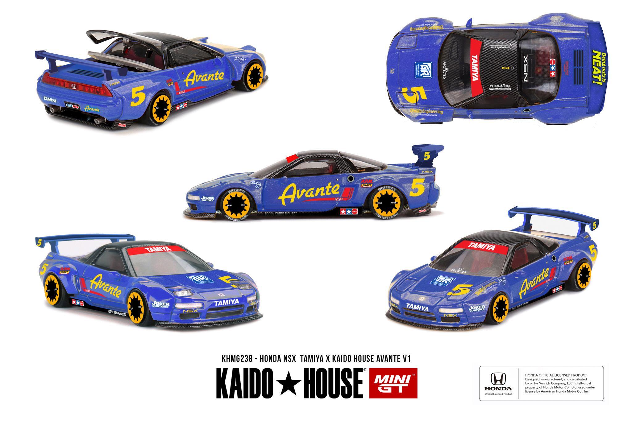 [Précommande disponible] Kaido★House / Mini GT - #KHMG238 - Honda NSX TAMIYA x KAIDO HOUSE "AVANTE" V1 - 1/64