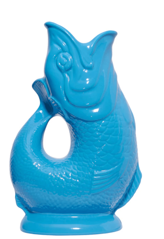 Gluckigluck - Gluggle Jug - Fish jug in turquoise