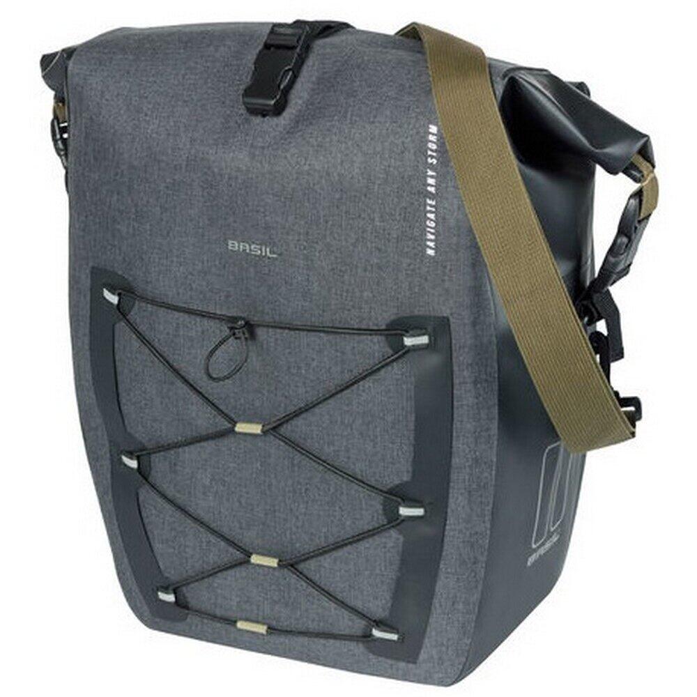 Bike bag Basil Navigator Storm MIK SIDE L 25-31 liters 46 x 36 x 21 cm - Black
