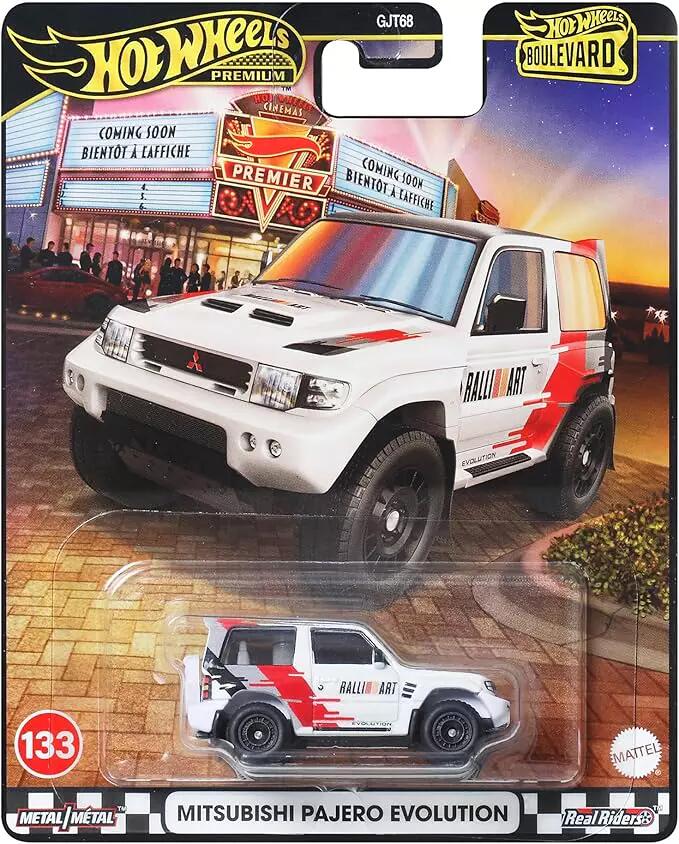 Hot Wheels Premium - #GJT68 JBL26 - Mitsubishi Pajero Evolution - Boulevard Series - #133 - 1/64