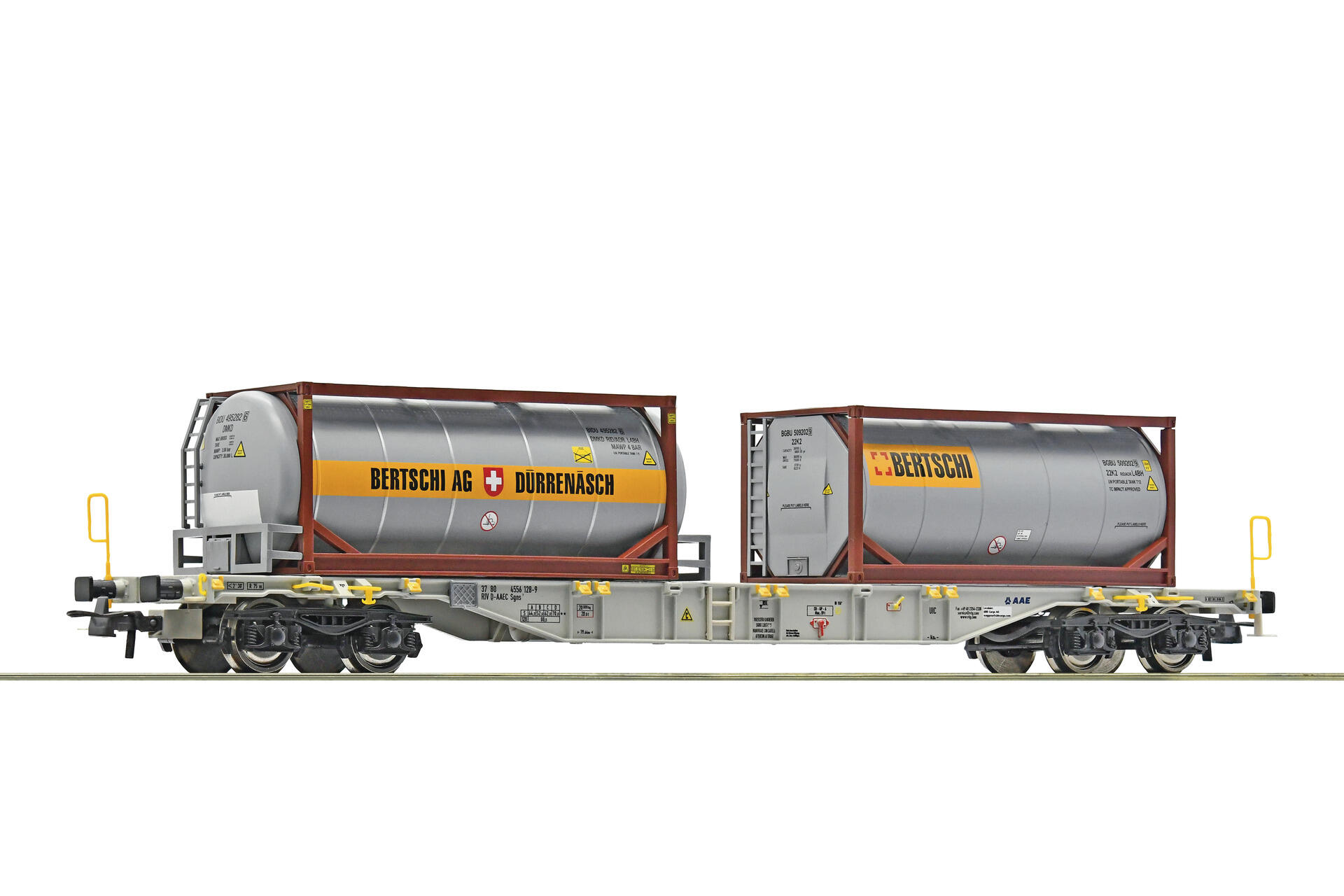 Wagon Minitrix (N) Porte-conteneurs Bertschi AG – Modélisme Ferroviaire (occasion)