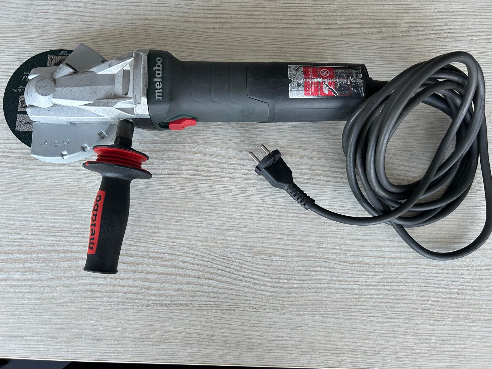 WEF 15-125 Quick Meuleuse d'angle à tête plate, Angle min. 43 °,Ø 125 mm, 1550 W