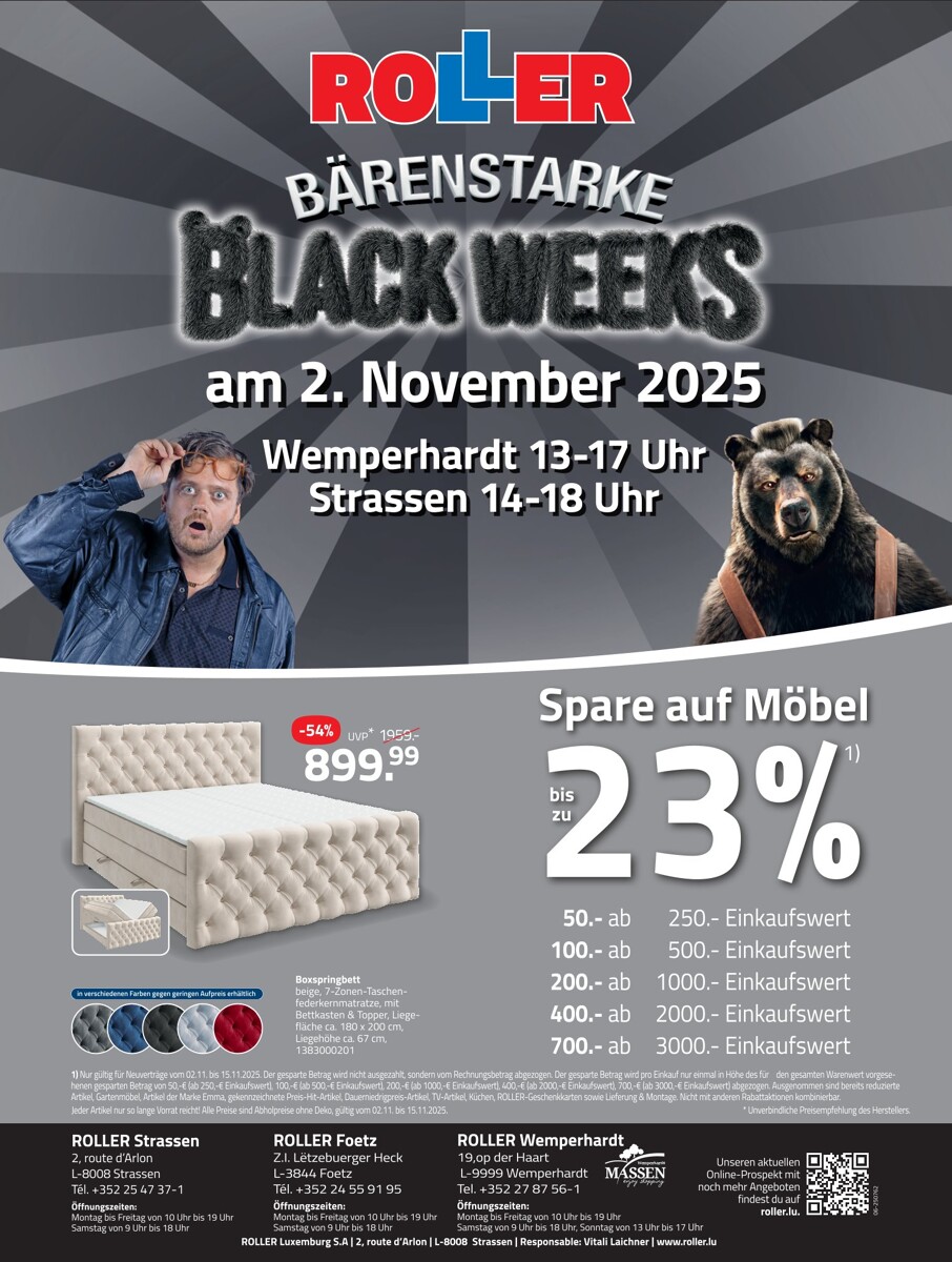 Sonntagseröffnung 02.11.2025