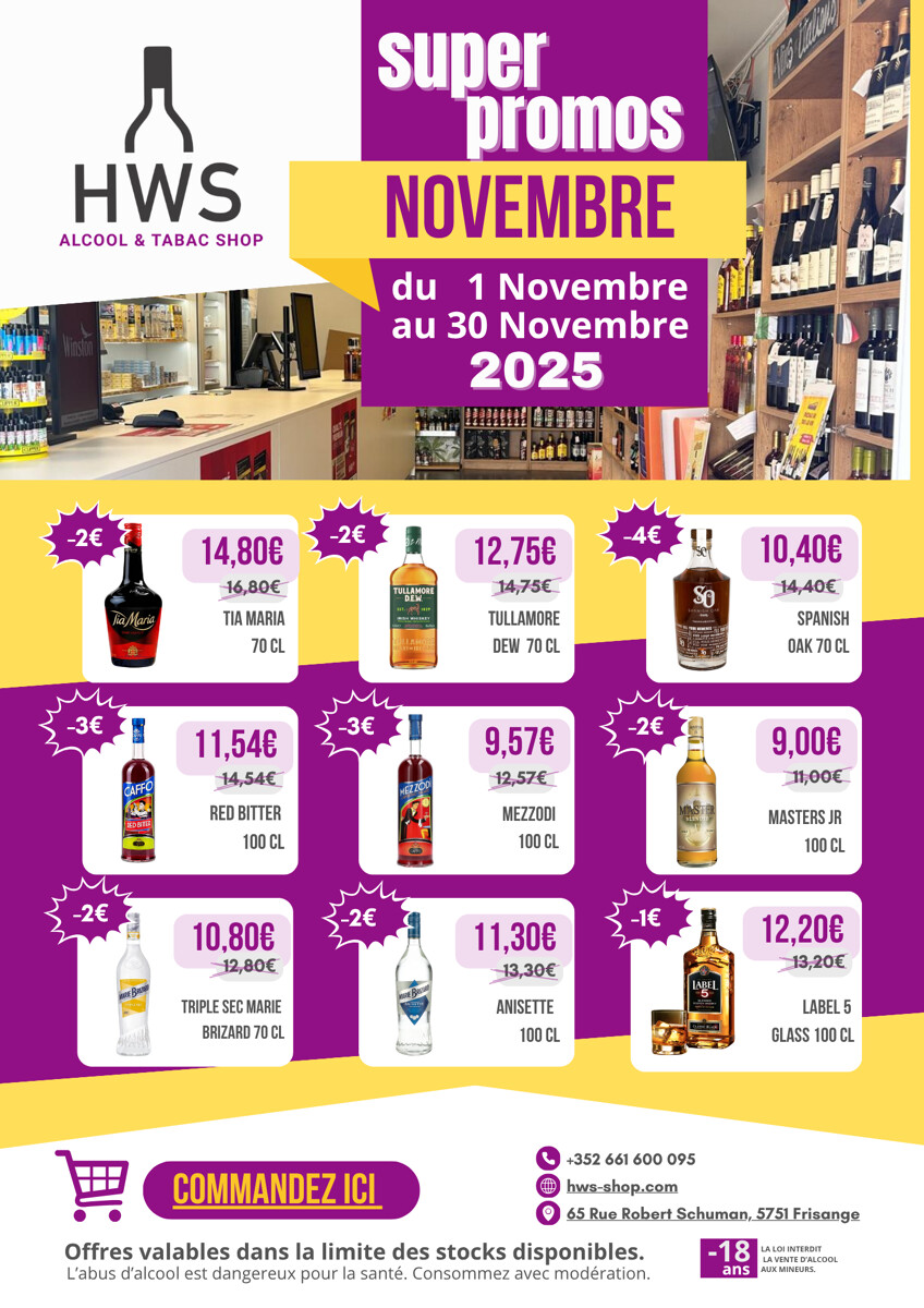Nos promotions du mois sont là !